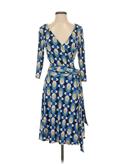 Pre-owned Ab Studio Cocktail Dress In Blue