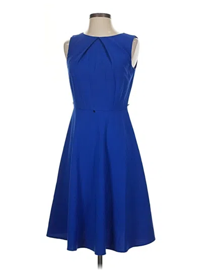 Pre-owned Ab Studio Cocktail Dress In Blue