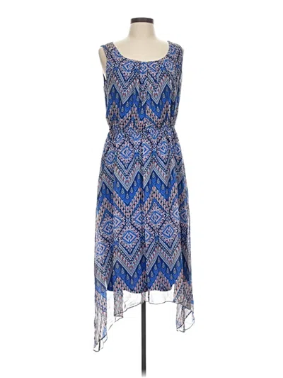 Pre-owned Ab Studio Cocktail Dress In Blue