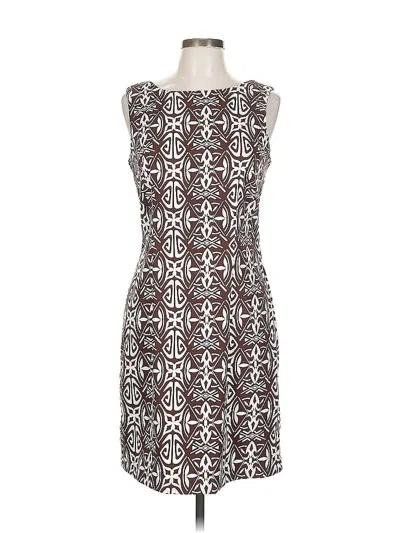 Pre-owned Ab Studio Cocktail Dress In Brown