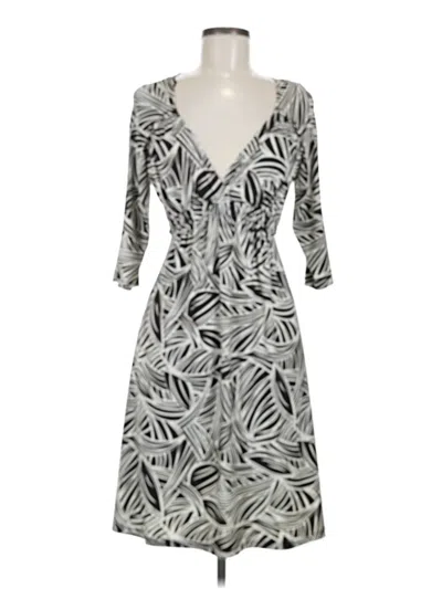 Pre-owned Ab Studio Cocktail Dress In Gray