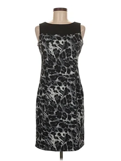 Pre-owned Ab Studio Cocktail Dress In Gray