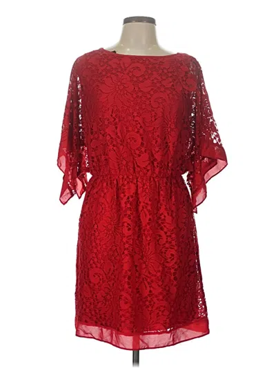 Pre-owned Ab Studio Cocktail Dress In Red