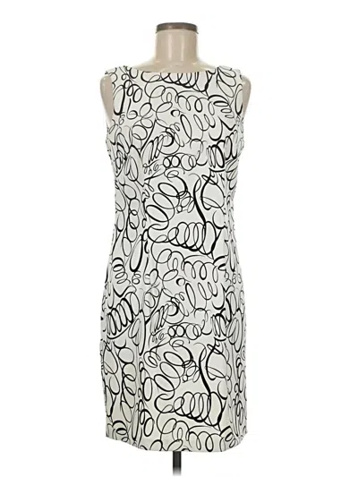 Pre-owned Ab Studio Cocktail Dress In Silver
