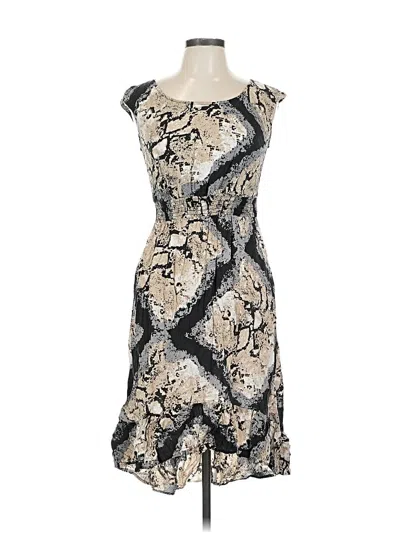 Pre-owned Ab Studio Cocktail Dress In White