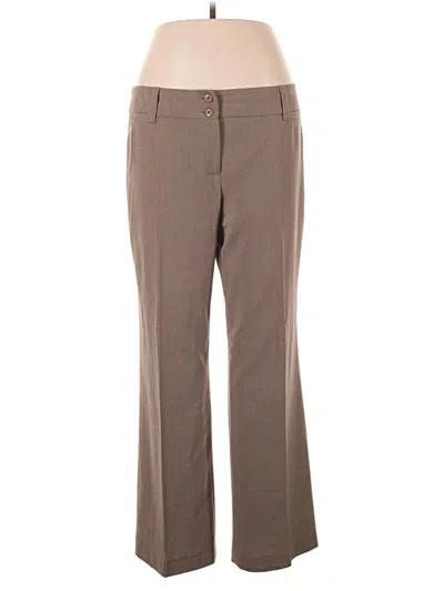 Pre-owned Ab Studio Dress Pants In Brown