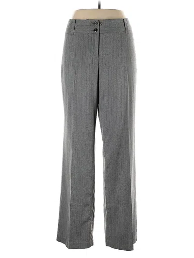 Pre-owned Ab Studio Dress Pants In Gray