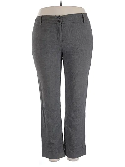 Pre-owned Ab Studio Dress Pants In Gray