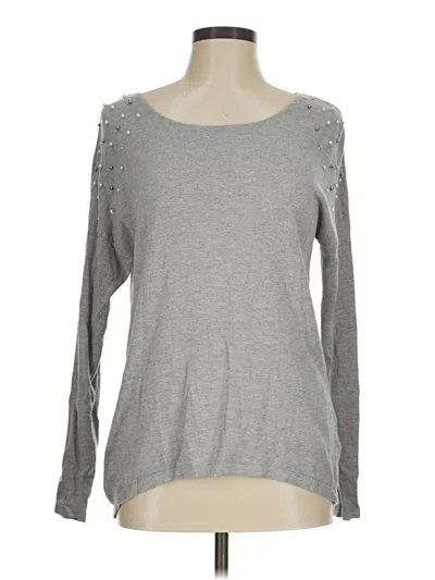 Pre-owned Ab Studio Long Sleeve T-shirt In Gray