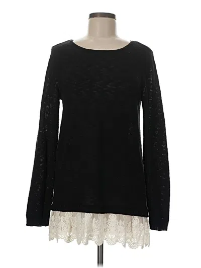 Pre-owned Ab Studio Pullover Sweater In Black