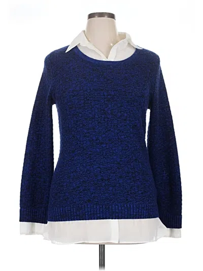 Pre-owned Ab Studio Pullover Sweater In Blue