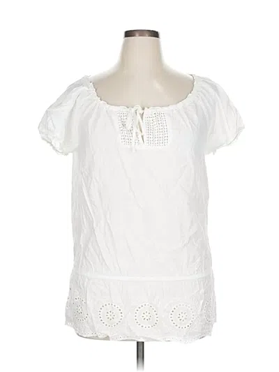 Pre-owned Ab Studio Short Sleeve T-shirt In White