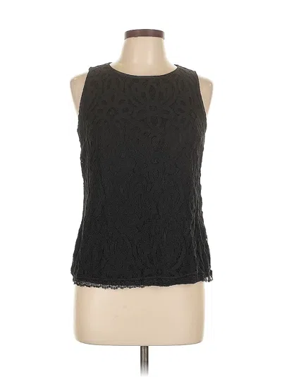 Pre-owned Ab Studio Sleeveless Blouse In Black