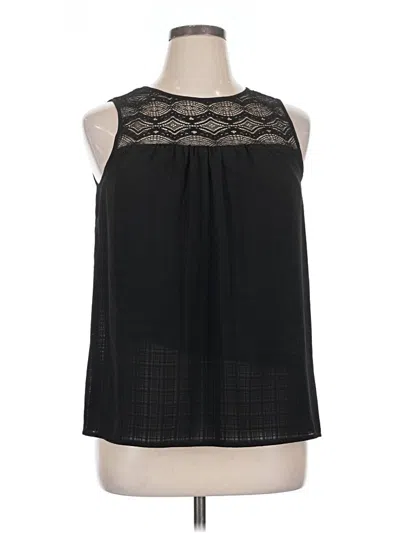 Pre-owned Ab Studio Sleeveless Blouse In Black