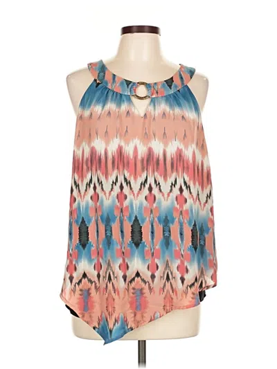 Pre-owned Ab Studio Sleeveless Blouse In Orange