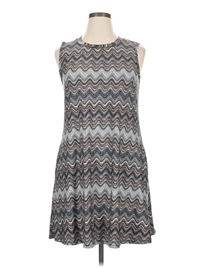 Pre-owned Ab Studio Sleeveless Top Gray Halter Neckline Tops