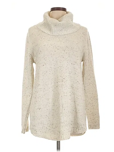 Pre-owned Ab Studio Turtleneck Sweater In Ivory