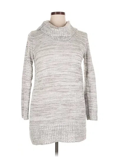 Pre-owned Ab Studio Turtleneck Sweater In Silver
