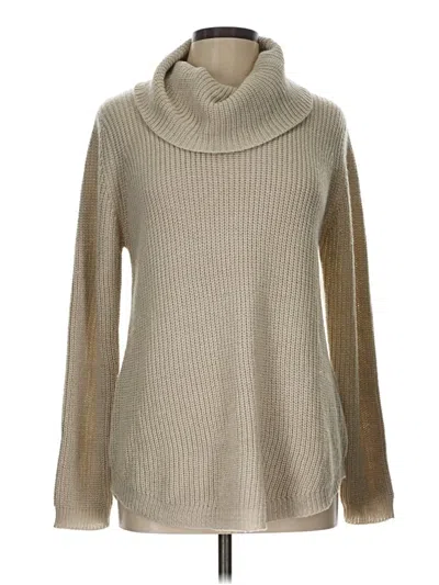 Pre-owned Ab Studio Turtleneck Sweater In Tan