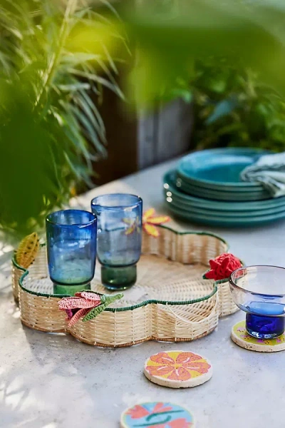 Abacaxi Tray In Blue