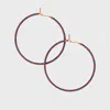 Abacus Row Dipsea Earrings In Plum/red