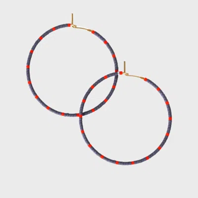 Abacus Row Dipsea Earrings In Plum/red