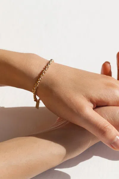 Abacus Row Leo Bracelet In Gold