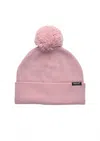 Abacus Row Unisex Edison Knitted Beanies Hat In Dusty Pink In Pink