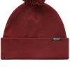 Abacus Row Unisex Edison Knitted Hat In Cranberry In Pink