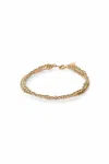 Abacus Row Zeta Bracelet In Gold In Gold