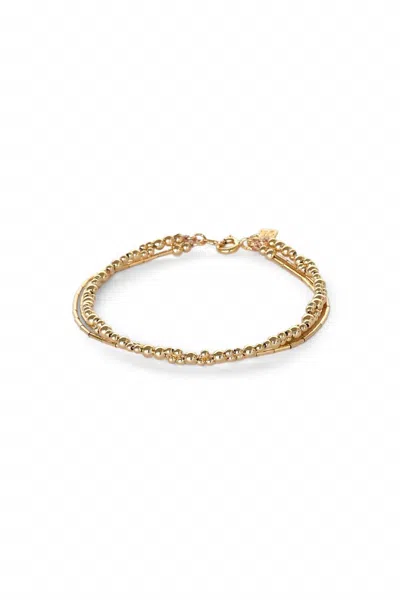 Abacus Row Zeta Bracelet In Gold