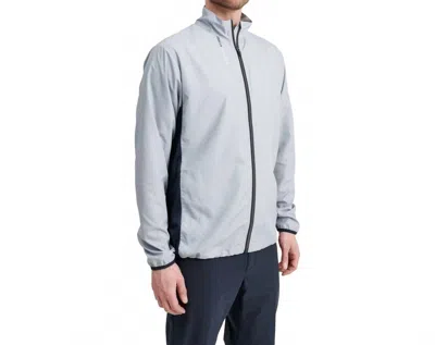 Abacus Sportswear Us 6oz Ganton Stretch Wind Jacket In Light Greymelange In Gray