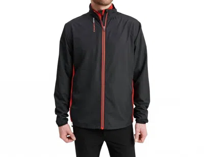 Abacus Sportswear Us 6oz Ganton Stretch Wind Jacket In Sunset In Black