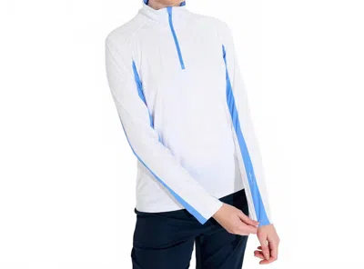 Abacus Sportswear Us Aloha Uv Longsleeve Pullover In White In Blue