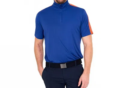 Abacus Sportswear Us Aloha Uv Short Sleeve Golf Shirt In Atlantic Blue