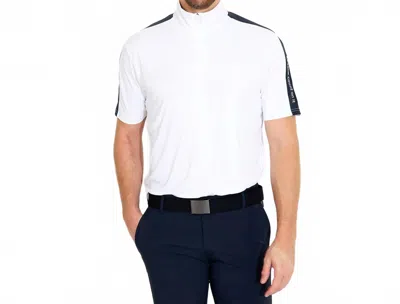 Abacus Sportswear Us Aloha Uv Short Sleeve Golf Shirt In White In Gray