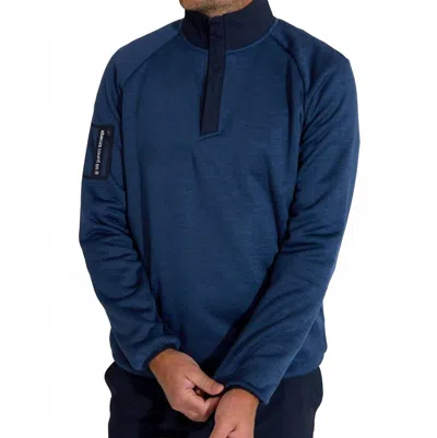 Abacus Sportswear Us Arden Midlayer Half Zip Pullover In Steelblue In Gold