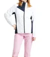 Abacus Sportswear Us Ardfin Softshell Mock Neck Jacket In White Navy In White