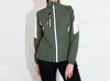 Abacus Sportswear Us Bounce Mock Neck Rain Jacket In Forest In Green