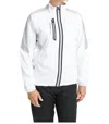 Abacus Sportswear Us Bounce Rain Jacket In White Light Grey In White