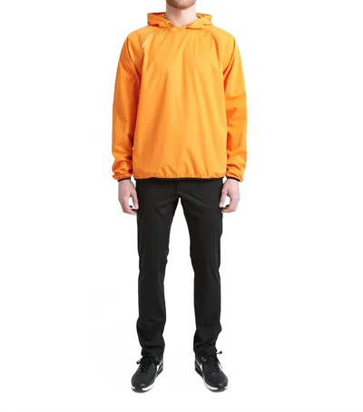 Abacus Sportswear Us Bounce Waterproof Hoodie In Mandarin In Orange