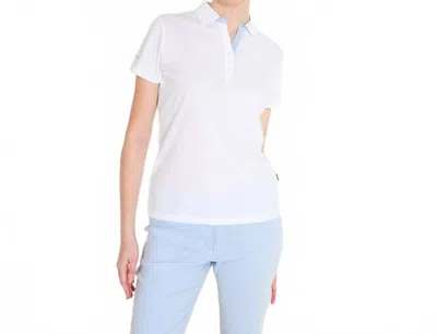 Abacus Sportswear Us Bovey Drycool Short Sleeve Polo In White