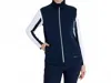 Abacus Sportswear Us Carden Midlayer Full-zip Vest In Navy In Blue