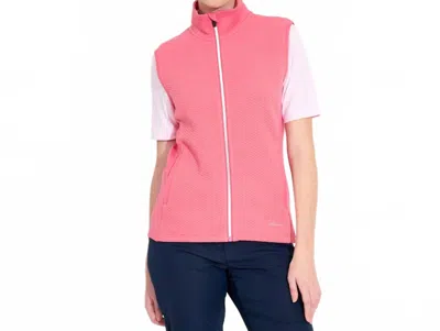 Abacus Sportswear Us Carden Midlayer Full-zip Vest In Lipstick In Pink