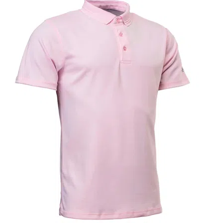 Abacus Sportswear Us Clark Men's Golf Polos In Light Pink