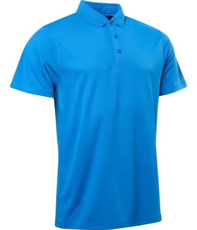 Abacus Sportswear Us Clark Men's Golf Polos In Ocean In Blue
