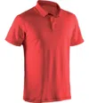 Abacus Sportswear Us Clark Men's Golf Polos In Red In Red