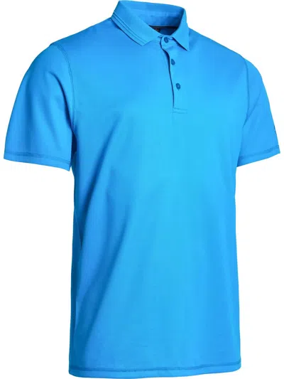 Abacus Sportswear Us Clark Men's Golf Polos In Seaport In Multi