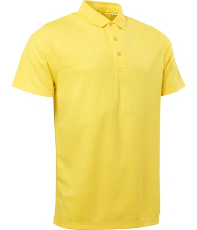 Abacus Sportswear Us Clark Men's Golf Polos In Yellow