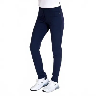 Abacus Sportswear Us Elite High Waist 4-ways Stretch Golf Trousers In Navy In Blue